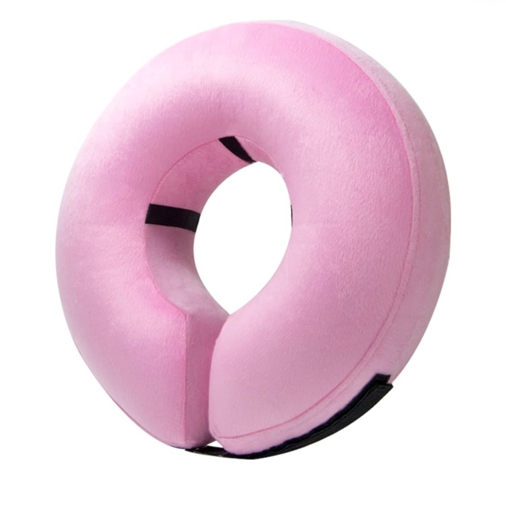 BENCMATE Protective Inflatable Collar for Dogs and Cats (XLarge, Pink)